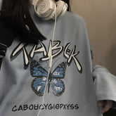 Tabek Butterfly Oversize Sweatshirt